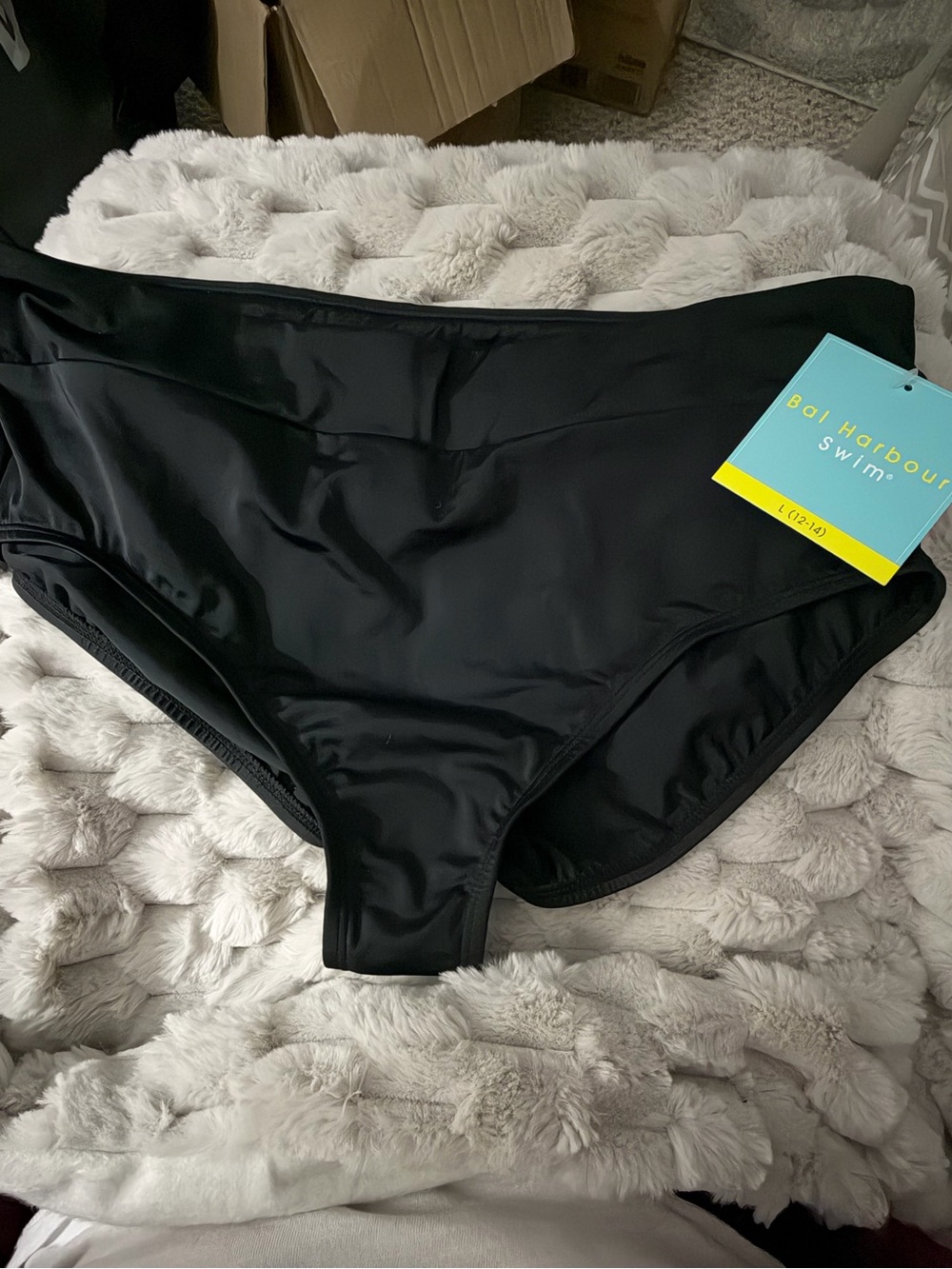 Bal Harbour Swim Women's Black High-Waist Bikini Bottom